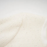 Adélade White Embellished Knit Midi Dress