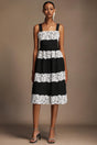 Adele Black Lace Sleeveless Dress with Structured Neckline for Formal Occasions and Chic Gatherings