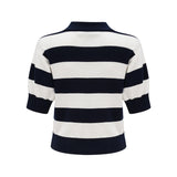 Adèle colorblock striped shirt