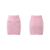 Annie Jacket & Skirt Annie Pink Faux Pearl Embellished Matching - modified image