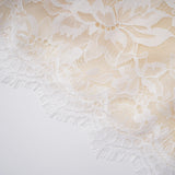 Adèle White Puff Floral Blouse  Mermaid Skirt Set