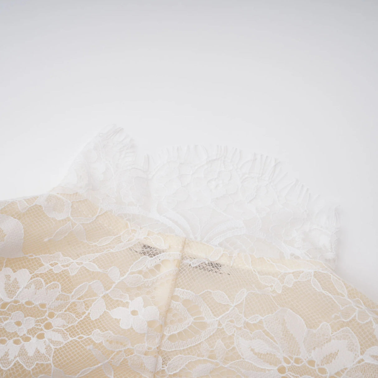 Adèle White Puff Floral Blouse  Mermaid Skirt Set