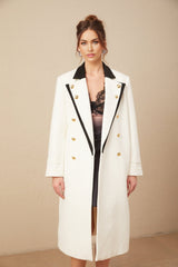 Adelyn Blazer - Timeless Design - Color - Blocked Style - Tone Buttons - Double - Breasted