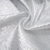Adina Silver Glossy Asymmetrical Ruched Gown