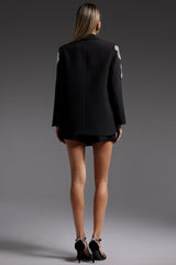 Adriana Black Diamond Mini Dress