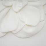 Adrianna Floral Top - Off the Shoulder Design - Sleeveless - Floral Appliqu Detailing - Cropped Length