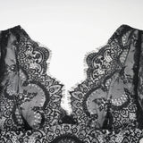 Adrianna Maxi Dress - V Neck - Sleeveless - Satin & Lace Overlay - Flared Hem - Contrast Colors