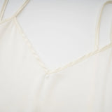 Adrienne White Feather Trim Mini Dress