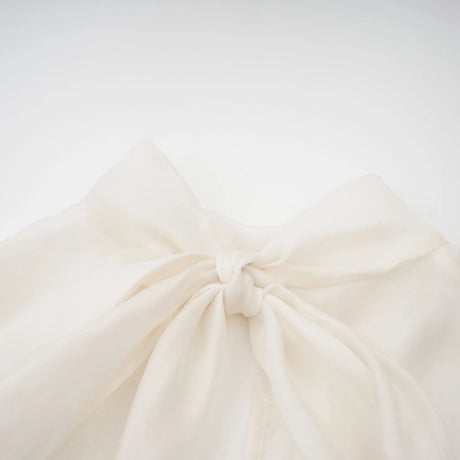 Adrienne White Feather Trim Mini Dress
