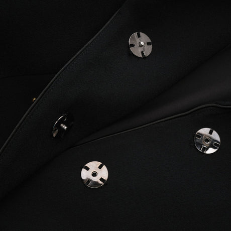 Aëlle black singlebreasted long coat