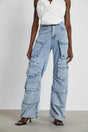 Agathe highwaisted palazzo cargo trousers