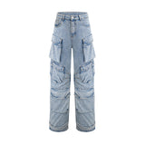 Agathe highwaisted palazzo cargo trousers
