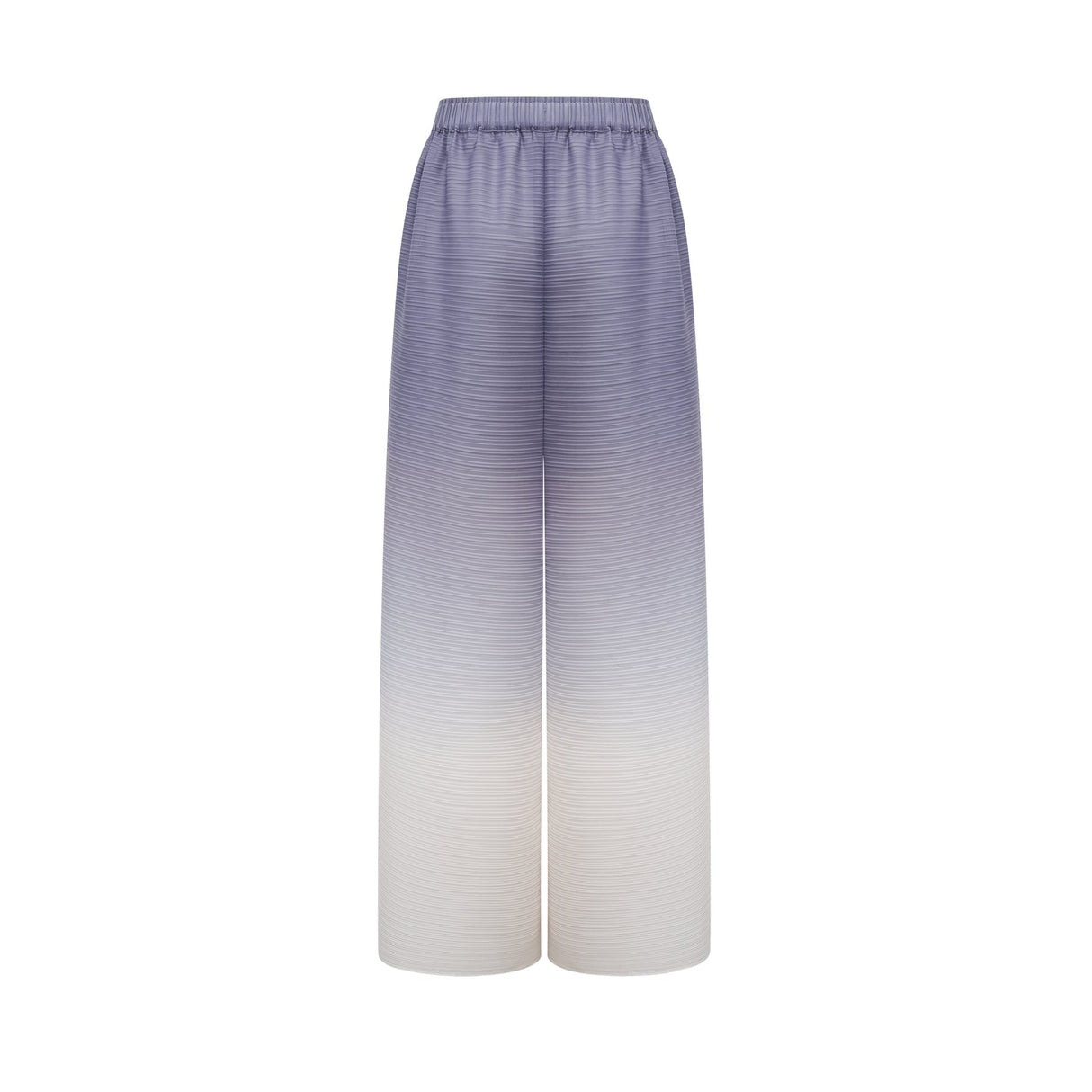 Agathe purple gradient wrinkled blouse  trousers matching set