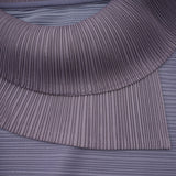 Agathe purple gradient wrinkled blouse  trousers matching set