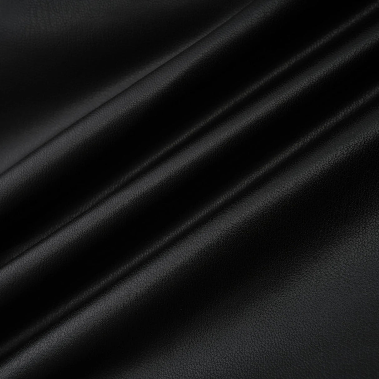 Agnes Black Ruched Leather Bodycon Mini Dress