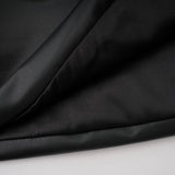 Agnes Black Ruched Leather Bodycon Mini Dress