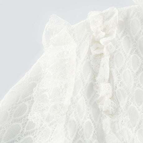 Aimée layered cutout lace embroidered midi dress
