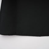 Ainara Black Off Shoulder Polished Midi Dress