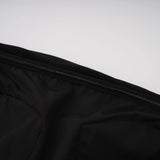 Ainara Black Off Shoulder Polished Midi Dress