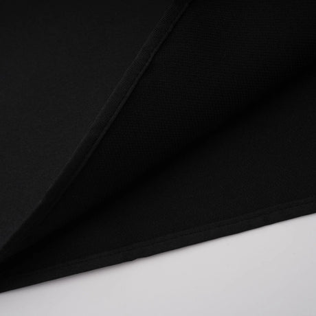 Ainara Black Off Shoulder Polished Midi Dress