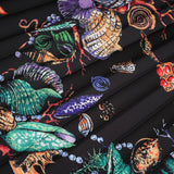 Ainsley Skirt & Top Set - Short Sleeves - Mock Neck - Pattern - Pleat Detailing