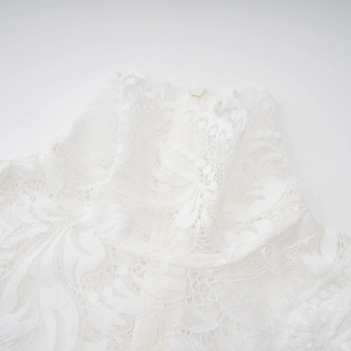Airelle White Satin Panel Lace Maxi Dress