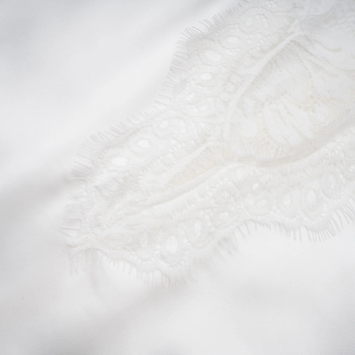 Airelle White Satin Panel Lace Maxi Dress