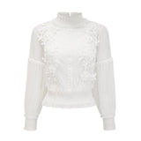 Aiza floral semisheer top