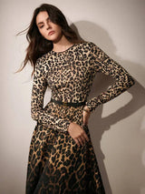 Alba Midi Dress - Round Neck - Formal & Evening - High Waist - A Line - Elegant