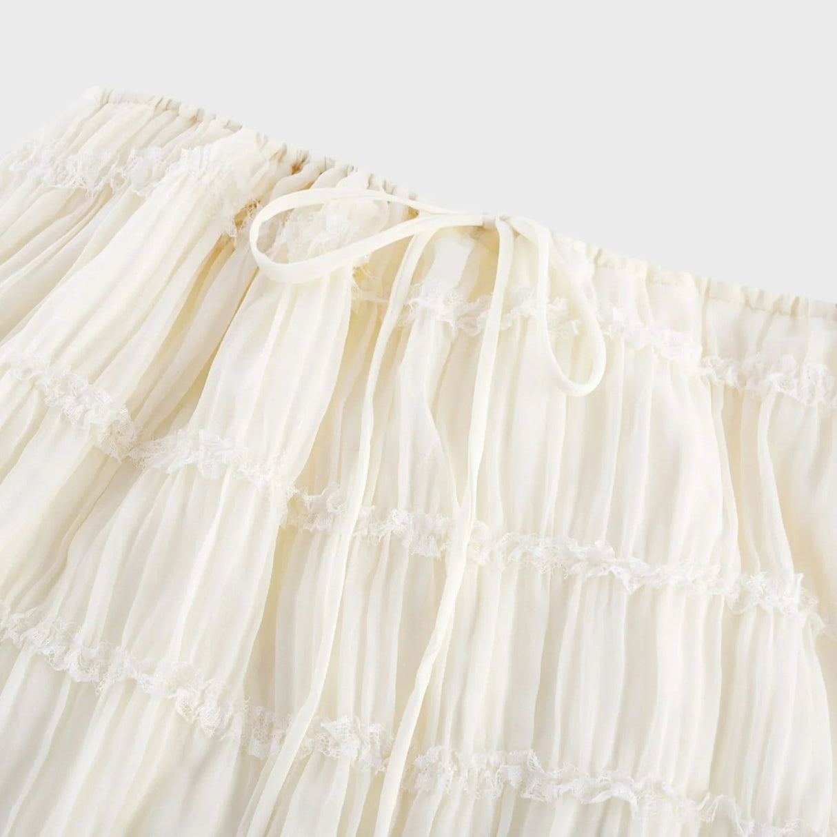 Alba Skirt & Top Set - Sleeveless Halterneck Open Back Pleated Ruffled Floor Length