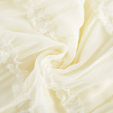 Alba Skirt & Top Set - Sleeveless Halterneck Open Back Pleated Ruffled Floor Length