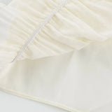 Alba Skirt & Top Set - Sleeveless Halterneck Open Back Pleated Ruffled Floor Length