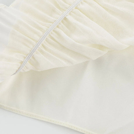 Alba Skirt & Top Set - Sleeveless Halterneck Open Back Pleated Ruffled Floor Length