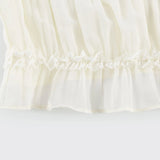 Alba Skirt & Top Set - Sleeveless Halterneck Open Back Pleated Ruffled Floor Length
