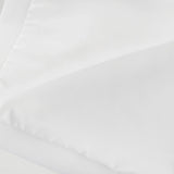 Alessandra White Mini Dress - Sleeveless Square Neck - Faux - Flower Embellishment - Flared Skirt - Rear Zip Fastening
