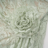 Alexis Sage Green SemiSheer Floral Lace Mini Dress