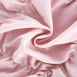 Alice Midi Dress - Off the Shoulder Style - Pleated Design - Flounce Hem - Puff Sleeves