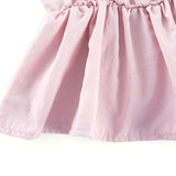 Alice Midi Dress - Off the Shoulder Style - Pleated Design - Flounce Hem - Puff Sleeves