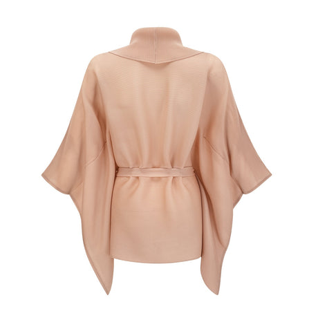 Alina Skirt & Top Set - V - neck Top - Long Slit Sleeves - Tied Waist - Maxi Length Skirt