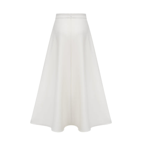 Alina Top & Skirt Set - Elegant 3D Petal Detailing - Flattering Flared Silhouette - Chic Midi Length - Stylish Rear Zip Fastening