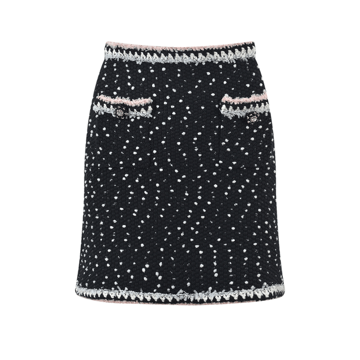 Brooklynn Jacket & Skirt Snowflake Dots Set