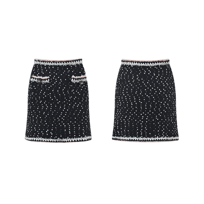 Brooklynn Jacket & Skirt Snowflake Dots Set