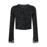 Brooklynn Jacket & Skirt Snowflake Dots Set