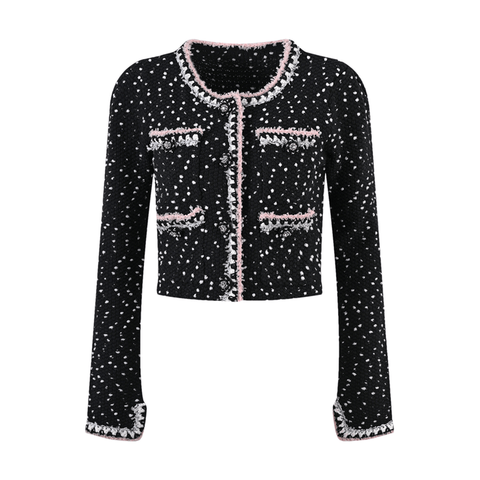 Brooklynn Jacket & Skirt Snowflake Dots Set