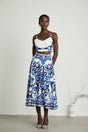Allegra graphicprinted top  skirt matching set