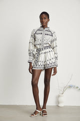 Allie graphicprint shirt  shorts matching set