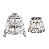 Allie graphicprint shirt  shorts matching set