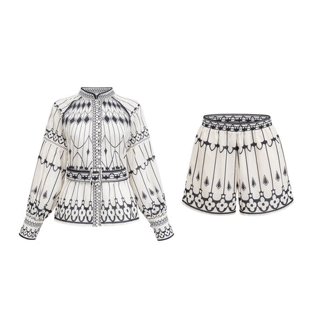 Allie graphicprint shirt  shorts matching set