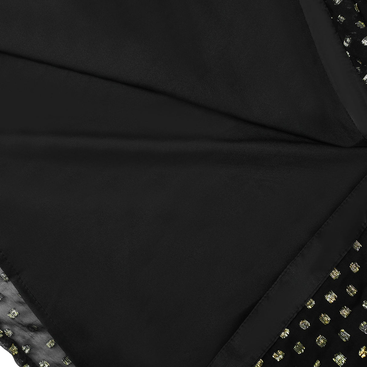 Aloïse Black Polka Dot Pleated Midi Dress