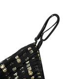 Aloïse Black Polka Dot Pleated Midi Dress